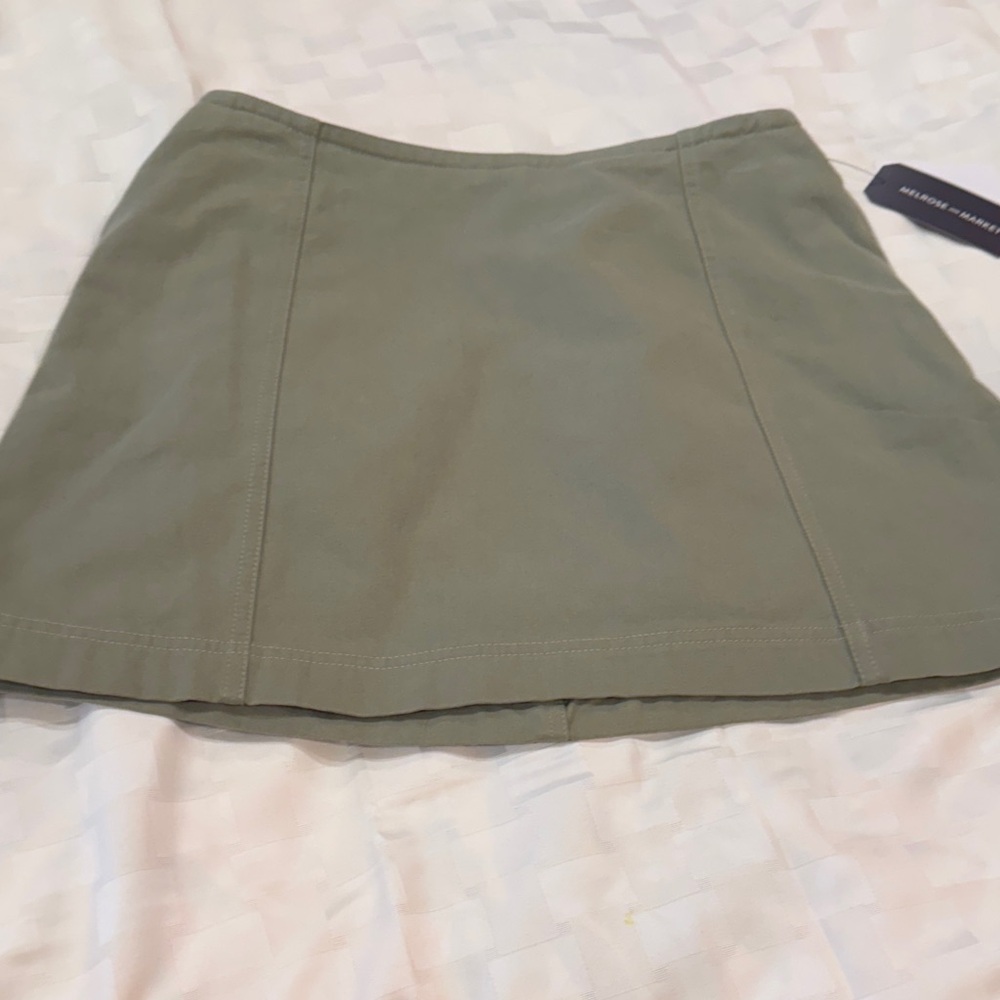 Melrose and Market Khaki Mini Skirt